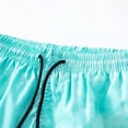 thumbnail image 4 of Pantalones cortos de cintura elástica con estampado y teñido para hombres Pantalones de playa de cinco puntos de secado rápido Pompotops oipoqjl41219, 4 of 8