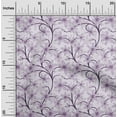 thumbnail image 2 of oneOone Rayon Purple Fabric Floral Retro Quilting Supplies Print Sewing Fabric By The Yard 56 Inch Wide, 2 of 5