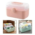 thumbnail image 5 of Portable First Aid Carrying Organizer with Compartments Family Bandages Car , Pink L, 5 of 8