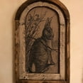 thumbnail image 4 of 12 Inch Rabbit Wall Art Rustic Farmhouse Decor Rustic Wooden Vintage Wall Decor Bunny Rabbit Poster Home Sign for Living Room Office Decorations, 4 of 6