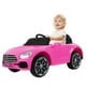 thumbnail image 1 of Carro Electrico Montable para Niños de Control Remoto y Manejo Directo Carrito Deportivo con Luces Estero Bluetooth y USB Doble Puerta con Seguro Rosa Gaon, 1 of 1