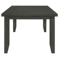 thumbnail image 4 of Dexter Dark Grey Rectangular Dining Table - 66" Wood Plank Top, Seats 6, Modern Farmhouse Style for Dining Room. Rubberwood & Oak Veneer., 4 of 9