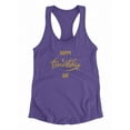 thumbnail image 3 of Friendship Day Gold Glitter Racerback Tank Women -Image by Shutterstock, Female Large, 3 of 4