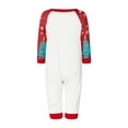 thumbnail image 3 of Christmas Pajamas for Family Cute Deer Print Long Sleeve Raglan Tops + Trousers Set Winter Sleepwear, 3 of 9