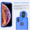 thumbnail image 3 of Cases for Apple iPhone XS Max / iPhone XS / iPhone XR / iPhone X, Ultra Thin Hard Slim Case Full Protective With Tempered Glass Screen Protector Case Cover -Red, 3 of 4