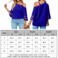thumbnail image 2 of Chaqueta Top casual de un hombro con botones de metal de color sólido a la moda para mujer Cgtredaw para Mujer Azul T XL, 2 of 7