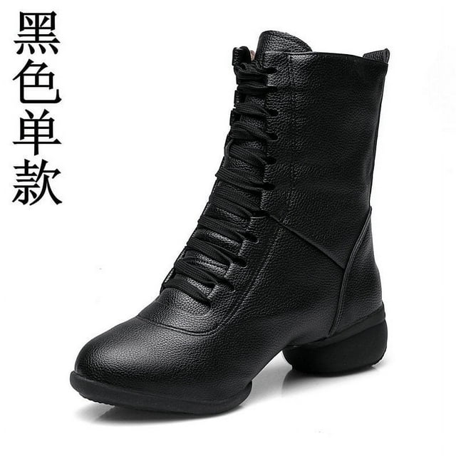 Botas de baile de Jazz para mujer, zapatos de baile modernos de salón, zapatillas suaves de alta calidad