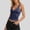 Navy, variant on Women's Cami Tops Plunge V Neck Undershirts Slimming Sleeveless Tank Top Soft Summer Solid Color Cropped Camisole White 2XL