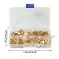 thumbnail image 5 of 150Pcs Rings Terminals NonInsulated Open Barrels Wire Crimp Terminals Connerctor for Crimp Solid wire or Stranded wire, 5 of 9