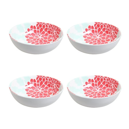 Better Homes & Gardens Outdoor Melamine Aztec Floral Cereal Bowl, Set of 4