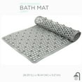 thumbnail image 2 of Bath Bliss Self Draining Bath Rug in Grey, 2 of 6