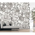 thumbnail image 6 of REMIX Walls by Katie Hunt Blooming Floral Dove Grey Wall Mural, 6 of 7