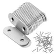 thumbnail image 1 of FOMIYES 22Ud Escuadras Rectas De Refuerzo En Acero Inoxidable Para Uso En Muebles Color Plateado, 1 of 6