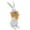 Distressed White (w/ Carrots), variant on AuldHome Design Easter Reading Rabbit Figurine w/ Baby Rabbit; Farmhouse White Bunny Statue