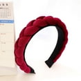 thumbnail image 2 of Bmisegm Braided Headbands for Women Velvet Hair Handmade Hair Bands Headwear Accessories, 2 of 5