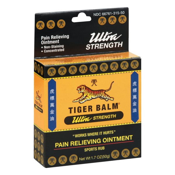 Tiger Balm Pain Relieving Ointment Ultra Strength 1.7 oz 50 g - Walmart