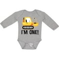 thumbnail image 3 of Inktastic 1st Birthday Construction Truck Boy Boys Long Sleeve Baby Bodysuit, 3 of 5