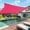 Red 6.56*6.56ft, variant on HOARBOEG 6.56*6.56 ft Sun Shade Sail Rectangle Outdoor UV Block Square Canopy Sunshade Cover for Backyard Porch Pergola Deck Garden Patio with Stainless Steel Grommets