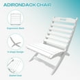 thumbnail image 5 of FODINGHILL Folding Adirondack Xavier Chairs set of 2, HDPE All-Weather Portable Fire-Pit Chair for Outdoor Beach Deck Poolside Garden Patio Porch Fishing, White, 5 of 12