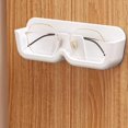 thumbnail image 2 of Eyeglasses Holder, Wall Mounted Sunglasses Storage Organizer, Clear Acrylic Glasses Holder Rack, Compact Wall Display Case for Eyewear Sunglasses and Reading Glasses, White, 2 of 4