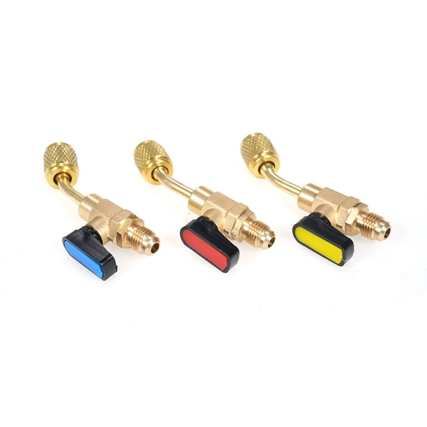 Kit Entretien Climatiseur Lot De 2 Valves De Sécurité Pour Climatisation - Adaptateur R410A/R22, Laiton, Raccords Rapides 1/4 Et 5/16, Pour Entretien Et Charge Kit Entretien Climatiseur Lot De 2 Valves De Sécurité Pour Climatisation - Adaptateur R410A/R22, Laiton, Raccords Rapides 1/4 Et 5/16, Pour Entretien Et Charge