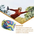 thumbnail image 3 of Sonducket Diadema de ganchillo Estampado Deportes Ajustable Antideslizante Headwear Alta elasticidad para Yoga Gimnasio Correr Sporting Accesorio para el cabello cheque amarillo Sonducket AP010610-06B, 3 of 6