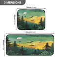 thumbnail image 3 of 2-Piece Kitchen Mat Set Non Slip Washable Floor Mats Decorative Rugs for Kitchen Sink Laundry Green and Yellow Sunset, 3 of 7