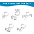 thumbnail image 5 of Charm Rings Stainless Steel Ring Star Heart Moon Pendants Ring Adjustable Rings Women's Ring Golden Open Cuff Finger Ring Components Jewelry Gifts for Anniversary, 5 of 9