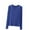 Blue, variant on Jalioing Women's Basic Shirt Casual Crew Neck Plain T Shirts Comfy Loose Long Sleeve Undershirts Clothes