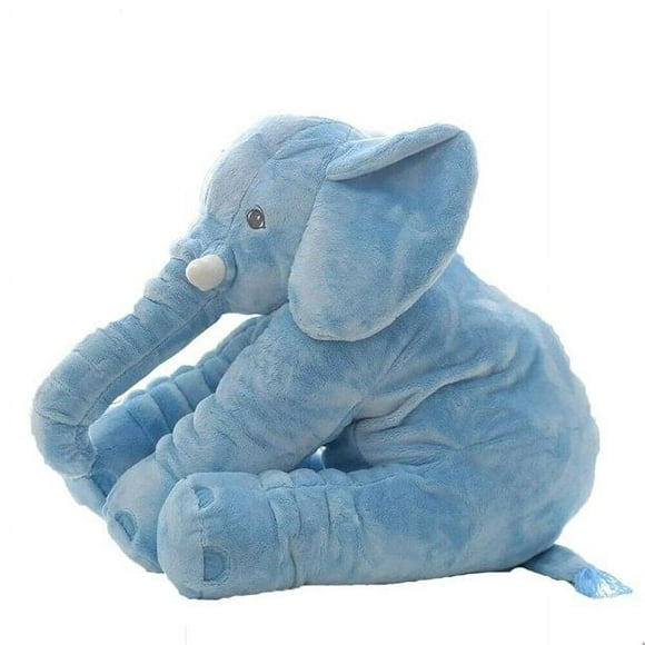 Blue Elephant Plush Toys, Unique Smiley Decorations, Plush Stuffed Animals, 40CM Soft Plush Elephants, Elephant Hug Gifts