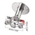 thumbnail image 4 of Uxcell 304 Stainless Steel Wall Mount Ceiling Mount Pipe Support Clamp for 25-28mm Pipe, 4 of 5