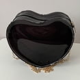 thumbnail image 1 of Bolsos Cruzados Claro amor en forma de corazón Bolso de cosméticos mujeres PVC damas bolsas casuales (negro), 1 of 8