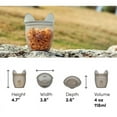 thumbnail image 2 of Zip Top 4 oz Gray Storage Cup 1 pk, 2 of 2