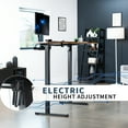 thumbnail image 2 of VIVO Electric 47" x 47" Corner Desk, Rustic Vintage Brown Table Top, Black Frame, 2 of 8