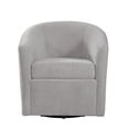 thumbnail image 2 of Swivel Accent Chair in Barrel Style | 360-Degree Swivel for Socializing | Stain-Resistant and Durable Fabric | Made in North Carolina, 2 of 3