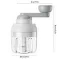 thumbnail image 3 of Vacemry Under $5 Manual Food Chopper, Hand Crank Garlic Ginger Grinder, Portable Vegetable Processor, Kitchen Meat Crusher for Restaurant Baking, 3 of 7