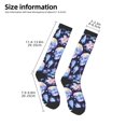 thumbnail image 4 of Vsdgher crystal cool Skull flower Print Thigh High Socks Extra Long Stretchy Sock Women Over Knee High Opaque Stocking Daily Wear, 4 of 5