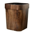 thumbnail image 2 of Kitchen Trash Can, Step-On Garbage Can with Lid, Tall Kitchen & Bathroom Trash Can, Small Office Waste Bin, Brown - Xuniizn, 2 of 6