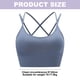 thumbnail image 2 of piezas de ropa interior deportiva para mujer con tirantes acolchados, ropa interior de soporte medio adecuada para yoga y fitness; adecuada para una circunferencia del pecho inferior de 87, 2 of 5