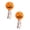 H*2, variant on Halloween Paper Lantern with LED - Hanging Orange Decor - Fall Decor