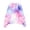 Pink, variant on Little Girls Fleece Sweatshirt Kids Tie Dye Quarter Zip Lapel Pullover Shirt with Thumb Hole 2025 Youth Trendy Athletic Tops