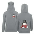 thumbnail image 4 of Boy Hoodie Sweatshirt - Kids Christmas Hoodie Boy Girl Long Sleeve Sweatshirt with Pocket and Zipper Winter Fashion (Color:Grey,Size:5-6 Years), 4 of 5