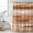 thumbnail image 4 of Brown Grey Bathroom Shower Curtains with 12 Hooks Polyester Waterproof Shower Curtain for Stalls and Bathtubs Abstract Art Oil Painting Blue Ombre Decorative Bathroom Privacy Curtain 36x72 Inches, 4 of 9