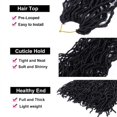 thumbnail image 3 of Trenzas de ganchillo para cabello suave de 30 cm, 7 paquetes de 7 paquetes para mujer, 3 of 7