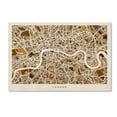 thumbnail image 2 of Trademark Fine Art "London England Street Map 2" Canvas Art by Michael Tompsett, 2 of 4