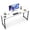 White, variant on edx 55 inch Computer Desk Modern Writing Desk, Industrial Office Desk, Office Table for Small Spaces,Sturdy Laptop Table for Home Office, Black