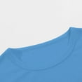 thumbnail image 3 of Boys Shirts Kids Short Sleeve Solid Color Crew Neck T Shirts Boys' Tops Sky Blue 2 Years-3 Years, 3 of 6