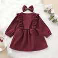 thumbnail image 3 of Gyratedream Autumn Romper 2 Piece Set for Newborn Infant Baby Girls Long Sleeve Clothing One-piece Jumpsuit, 3 of 8
