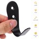 thumbnail image 5 of FOMIYES 12Ud De Pared Decorativos De Acero Inoxidable Negro Para Colgar Abrigos Y Almacenamiento En El Hogar, 5 of 6