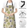 thumbnail image 6 of Lsque Skull Snake Waterproof Apron Chef Aprons for Men Heavy Duty Chemical Work Apron Extra Long Grilling Aprons with Adjustable Bib Apron, 6 of 9